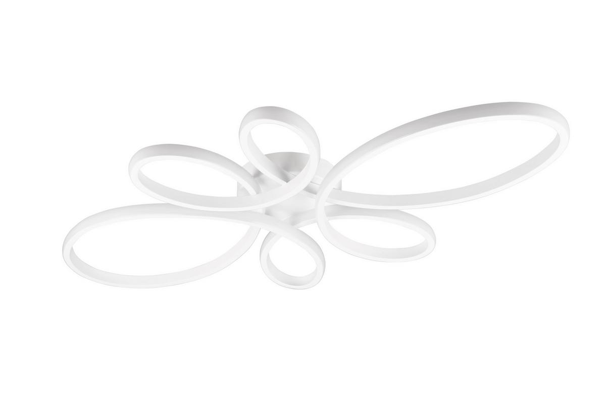 Led-deckenleuchte 645619131 Fly - Weiß, KONVENTIONELL, Kunststoff/Metall (83/7,5/45,5cm) - Trio Leuchten