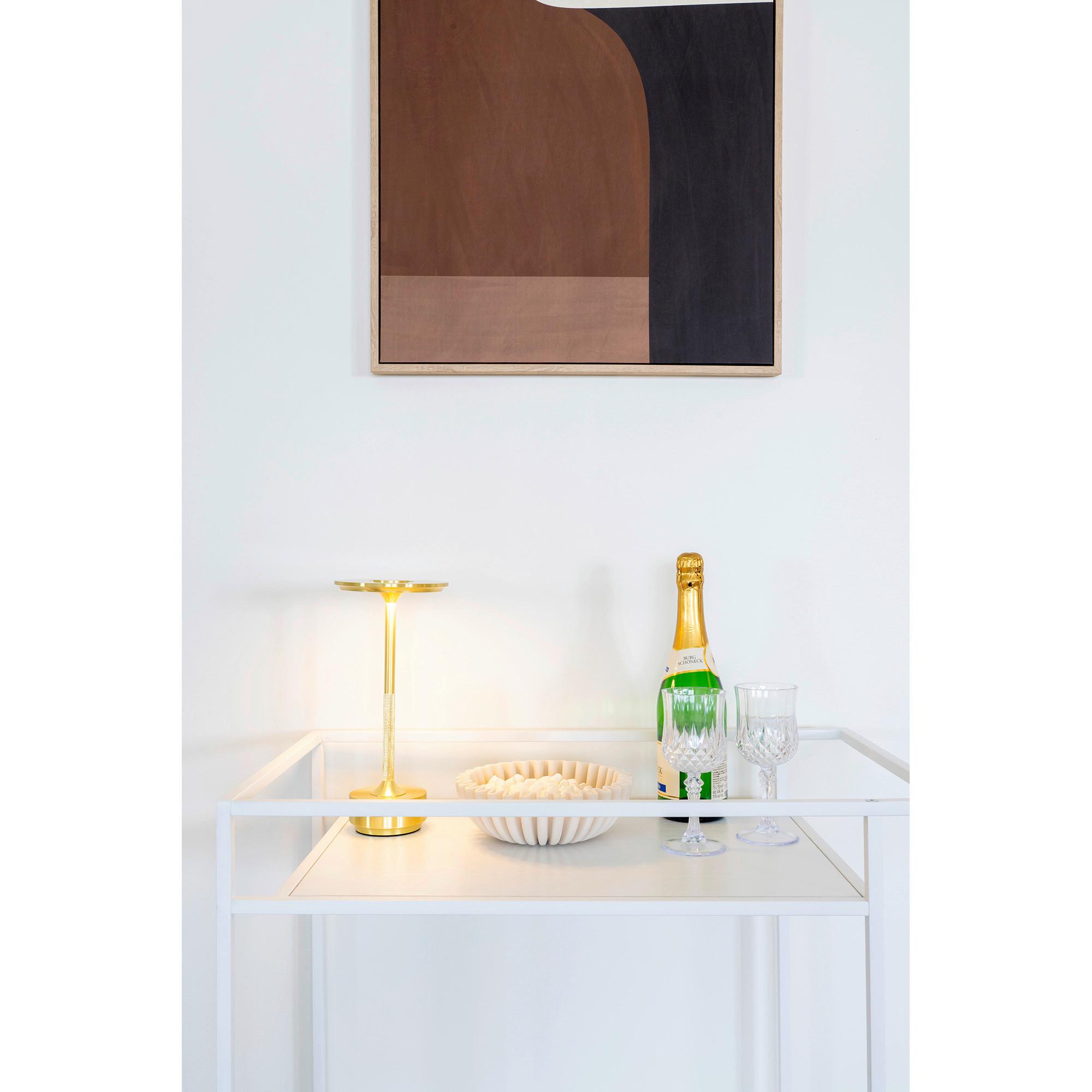Servierwagen Vita Weiß B: 40 cm - Weiß, Design, Holz/Metall (40/79/68cm)