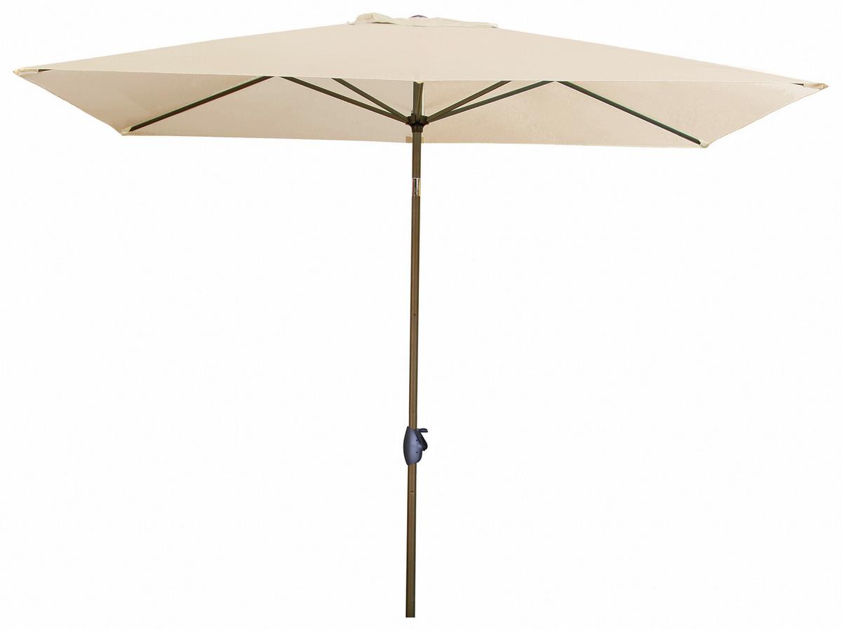 Sonnenschirm B/h/t: 250x257x200 Cm Naturfarben - Alufarben/Naturfarben, MODERN, Textil/Metall (250/257/200cm) - Doppler