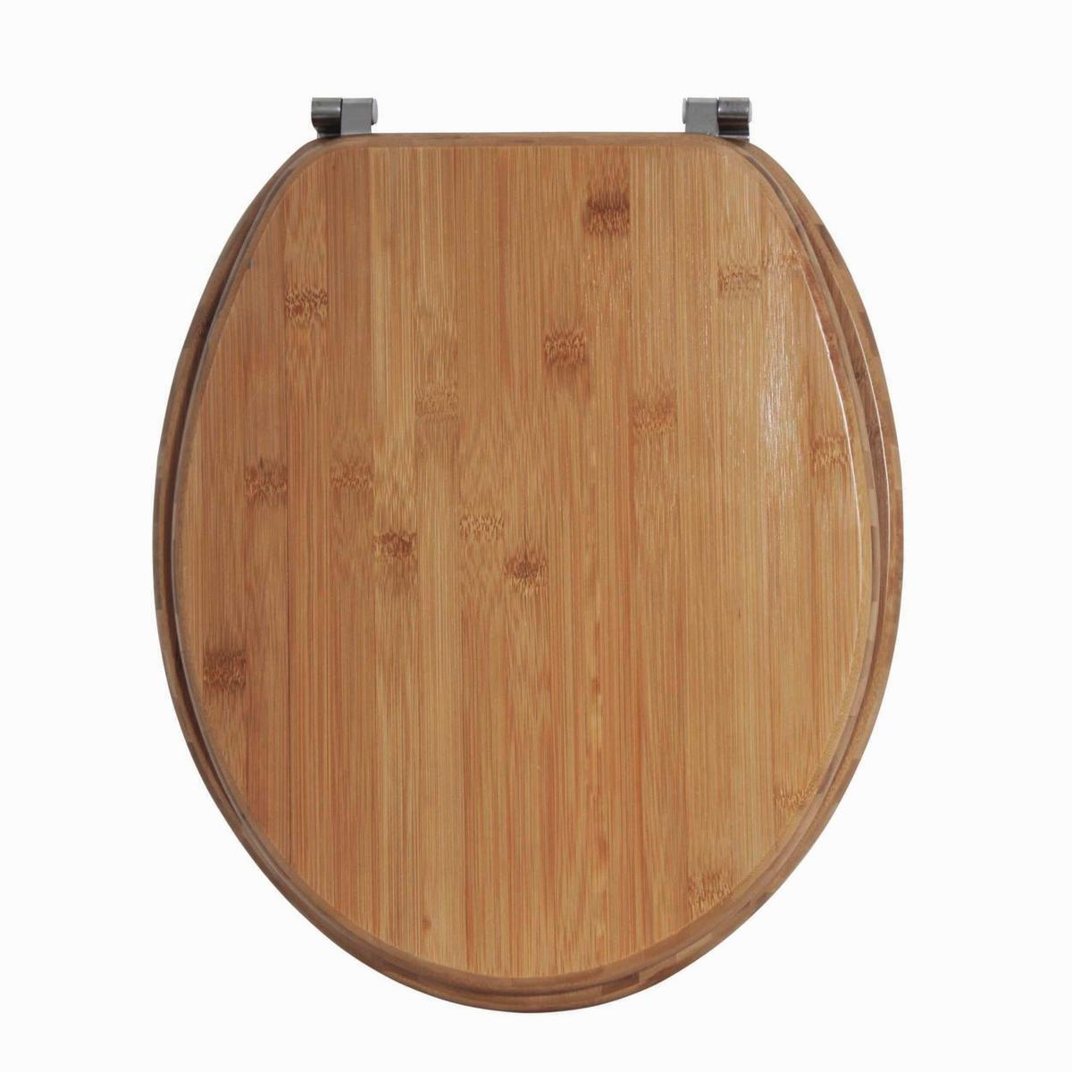 WC-SITZ BAMBOO - Braun, KONVENTIONELL, Holz (42.5/36/1.7cm) - Spirella