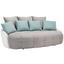 Mega Pohovka Macaron - bílá/světle šedá, Moderní, textil (233/80/142cm) - Modern Living Mega Pohovka Macaron - bílá/světle šedá, Moderní, textil (233/80/142cm) - Modern Living