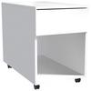 Rollcontainer Weiß Dalrosa 39x55x70 Cm - Weiß, MODERN, Holzwerkstoff/Kunststoff (39/55/70cm) - MID.YOU