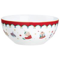 Miska na müsli XMAS - bílá/červená, Konvenční, keramika (15/6,6cm) - Mömax
