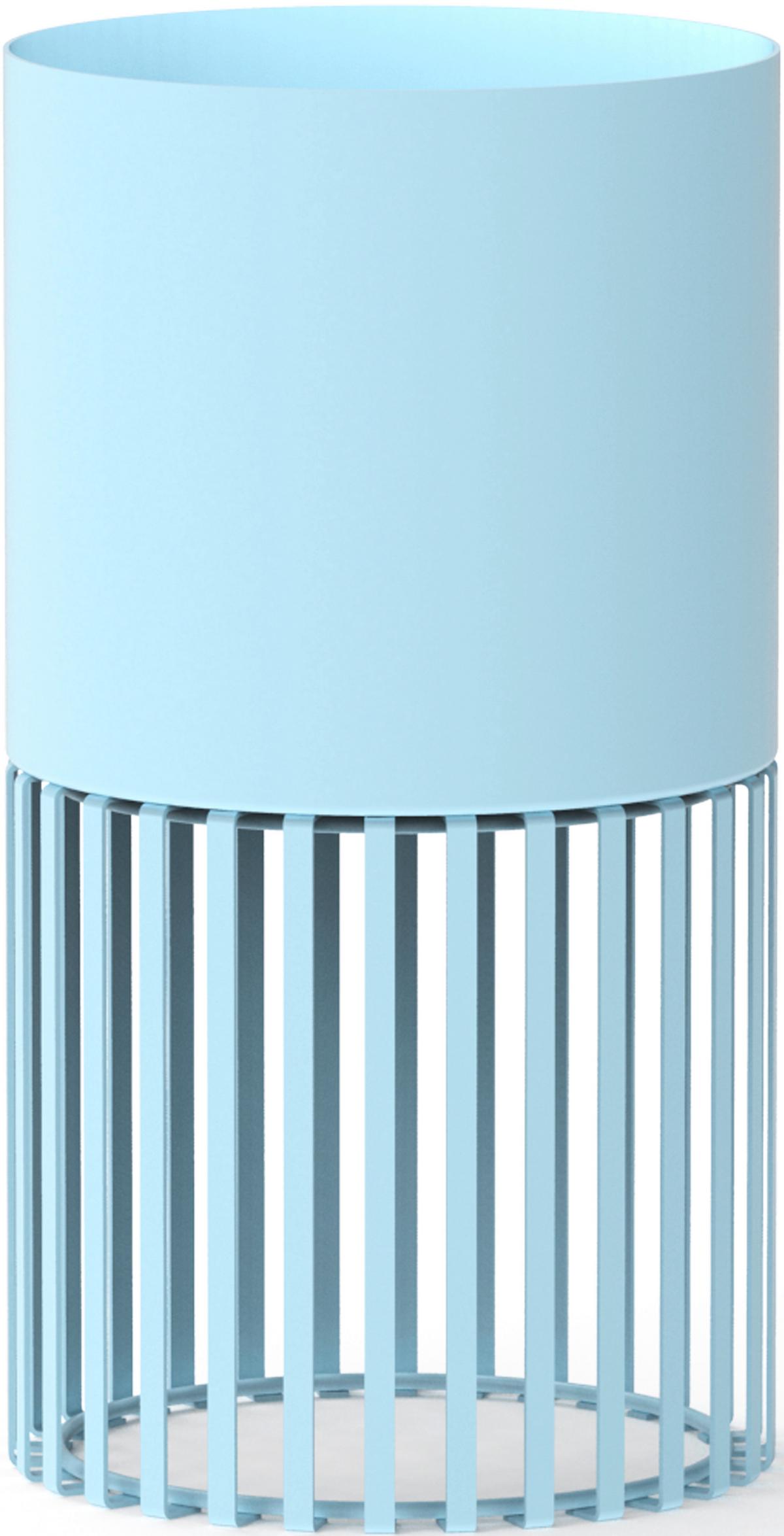 Květináč ELLA - světle modrá, kov (13/24cm) - Mömax
