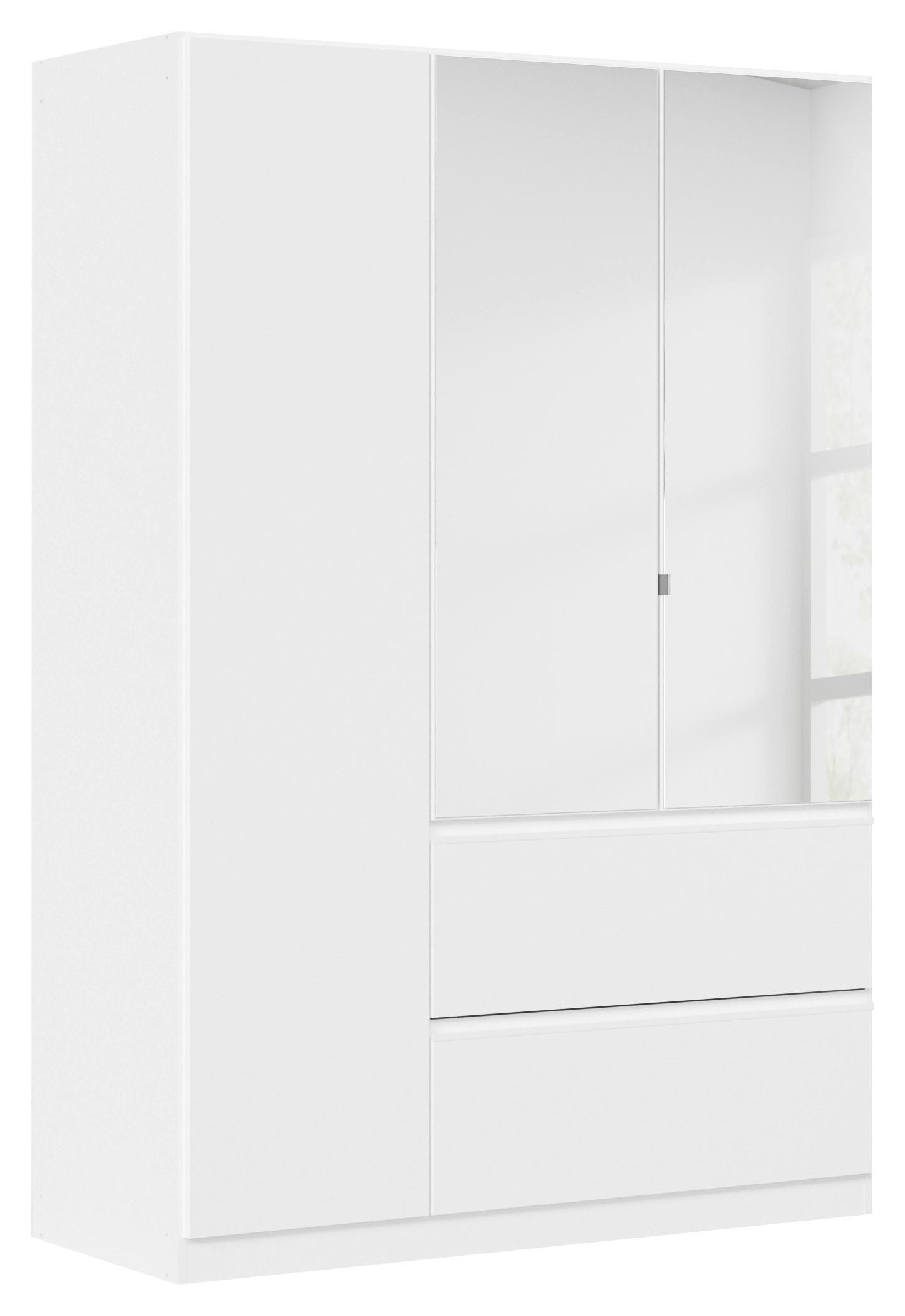 Drehtürenschrank Costa Weiß B: 136 Cm - Weiß, MODERN, Holzwerkstoff (136/197/54cm) - Rauch Möbel