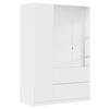 Drehtürenschrank Costa Weiß B: 136 cm - Weiß, MODERN, Holzwerkstoff (136/197/54cm) - Rauch Möbel
