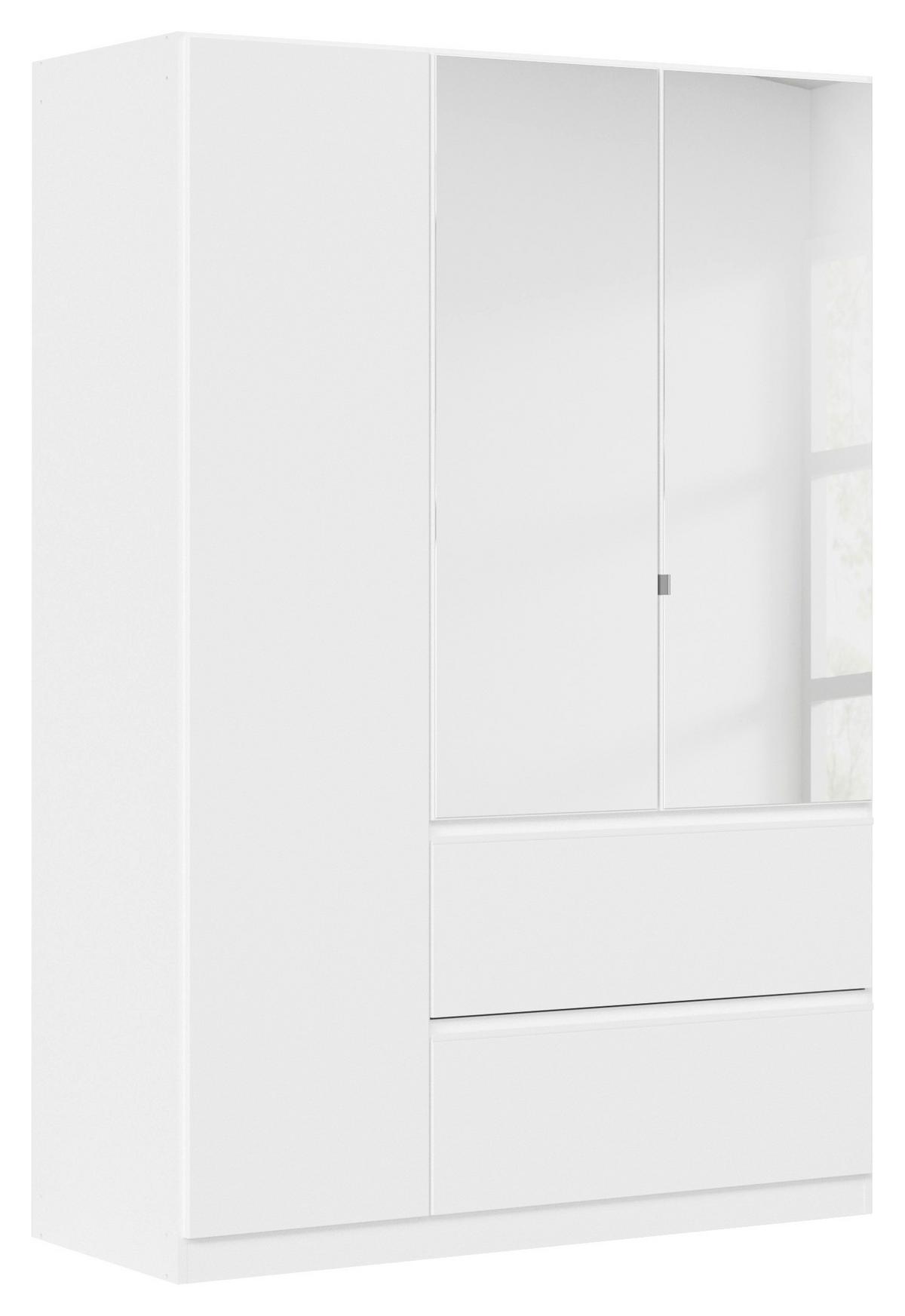 Drehtürenschrank Costa Weiß B: 136 cm - Weiß, MODERN, Holzwerkstoff (136/197/54cm) - Rauch Möbel