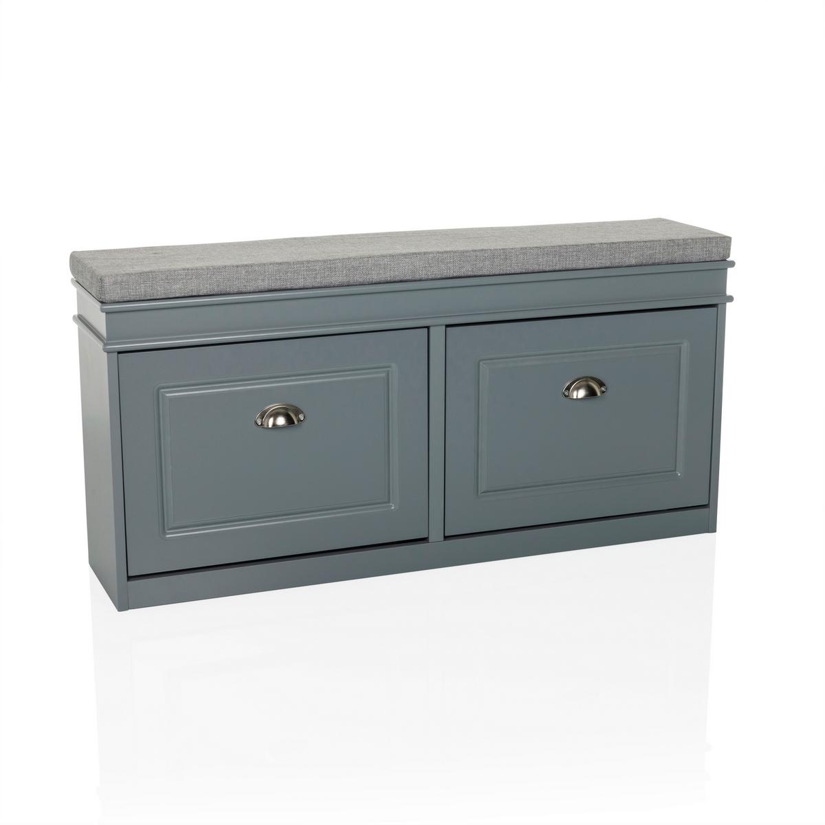 Schuhschrank Estha Grau B: 104cm - Grau, MODERN, Holzwerkstoff (104/52/24cm) - MID.YOU