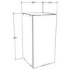 Küchenoberschrank Fasola - Weiß, Trend, Holzwerkstoff/Kunststoff (30/60/31cm) - MID.YOU