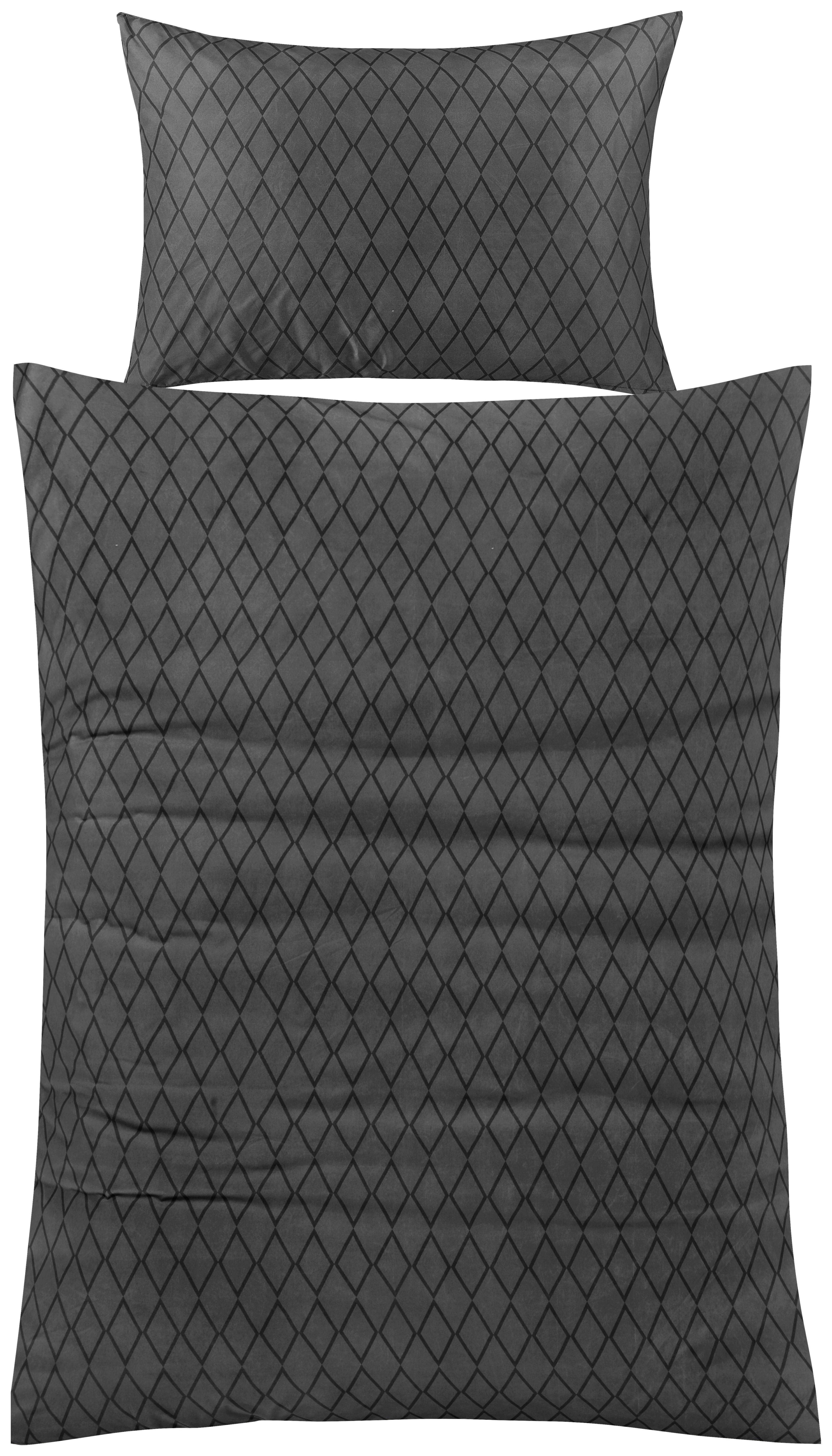 BETTWÄSCHE BOLOGNA - Anthrazit, MODERN, Textil - Luca Bessoni