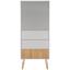 Komoda Evlyn - farby borovice/sivá, Moderný, kov/drevo (55/136/45cm) - Modern Living Komoda Evlyn - farby borovice/sivá, Moderný, kov/drevo (55/136/45cm) - Modern Living