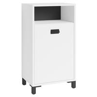 Unterschrank Wellness Weiß/Schwarz B: 42 cm - Schwarz/Weiß, MODERN, Holzwerkstoff/Kunststoff (42/77,5/31cm) - MID.YOU