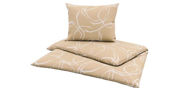 Bettwäsche Stones - Beige, MODERN, Textil - Luca Bessoni