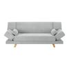 Pohovka FUNKY taupe - světle šedá/přírodní barvy, Moderní, dřevo/textil (183/73/79cm) - Bessagi Home