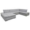Wohnlandschaft Moric Grau Mikrofaser - Chromfarben/Grau, KONVENTIONELL, Textil (172/353/216cm) - MID.YOU