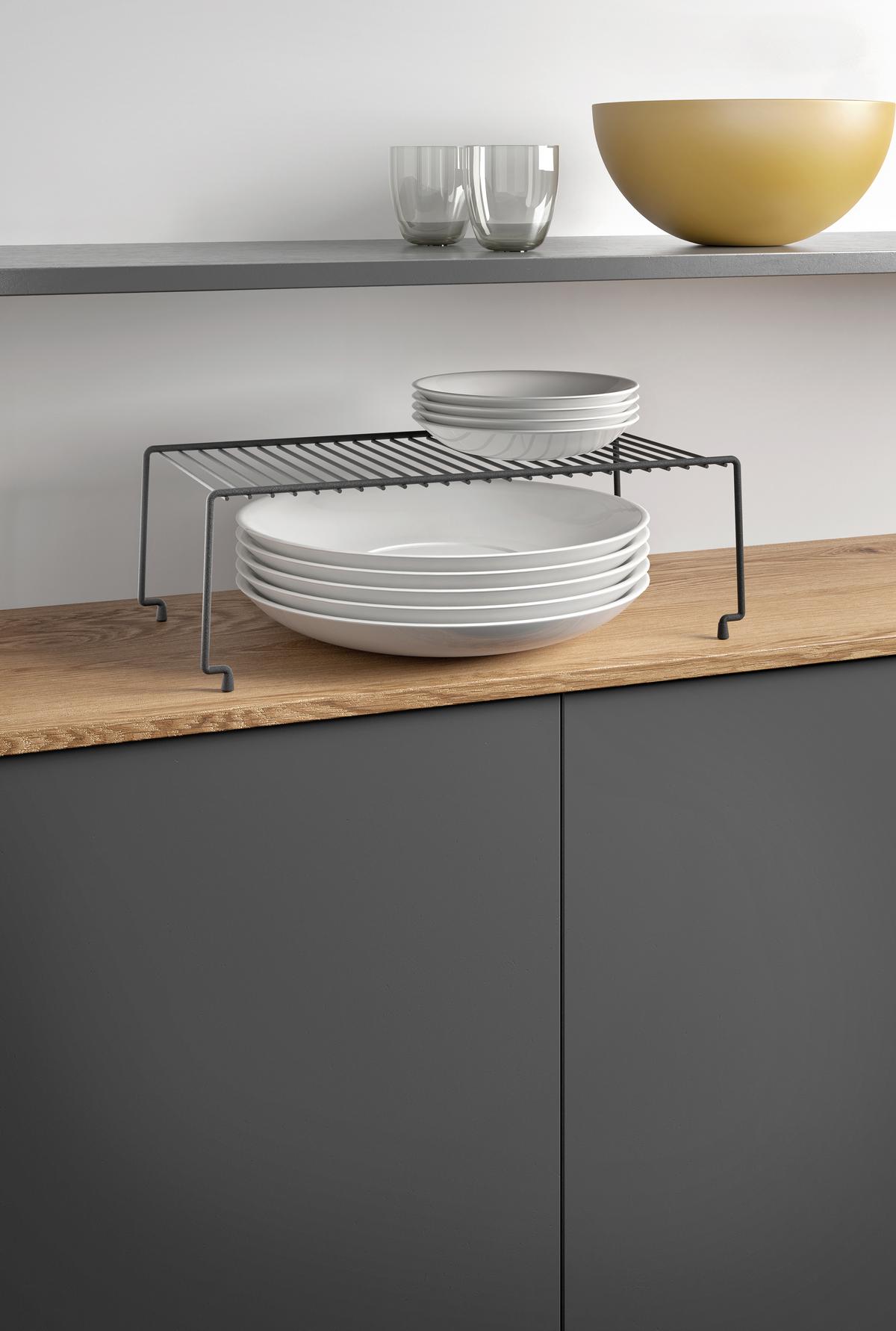 Universalablage Brooklyn Lava Freistehend, Bxhxt: 47x23x15 Cm - Schwarz, Basics, Metall (47/23/15cm)