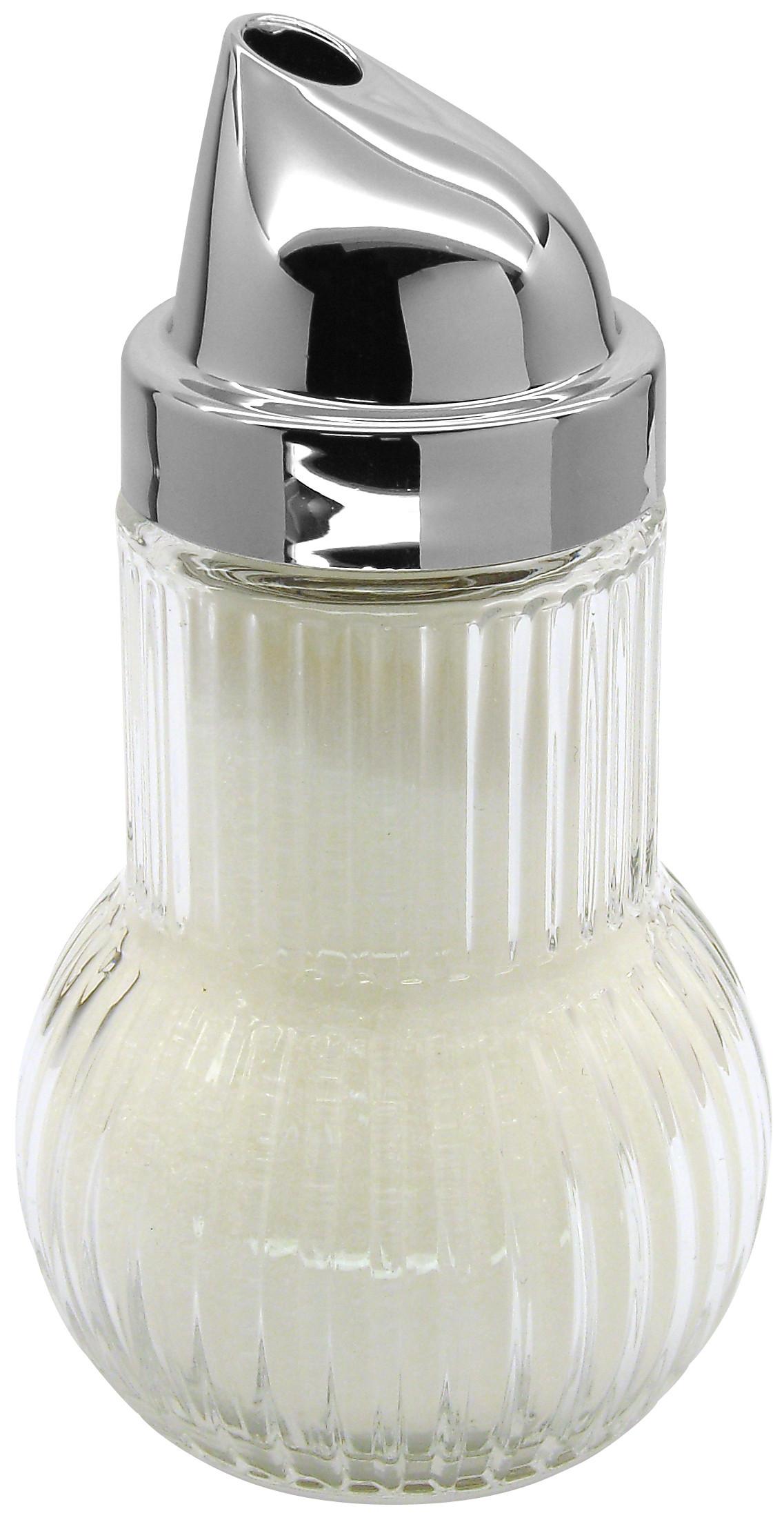 Cukortartó Fackelmann - Átlátszó/Ezüst, konvencionális, Üveg/Fém (13cm)