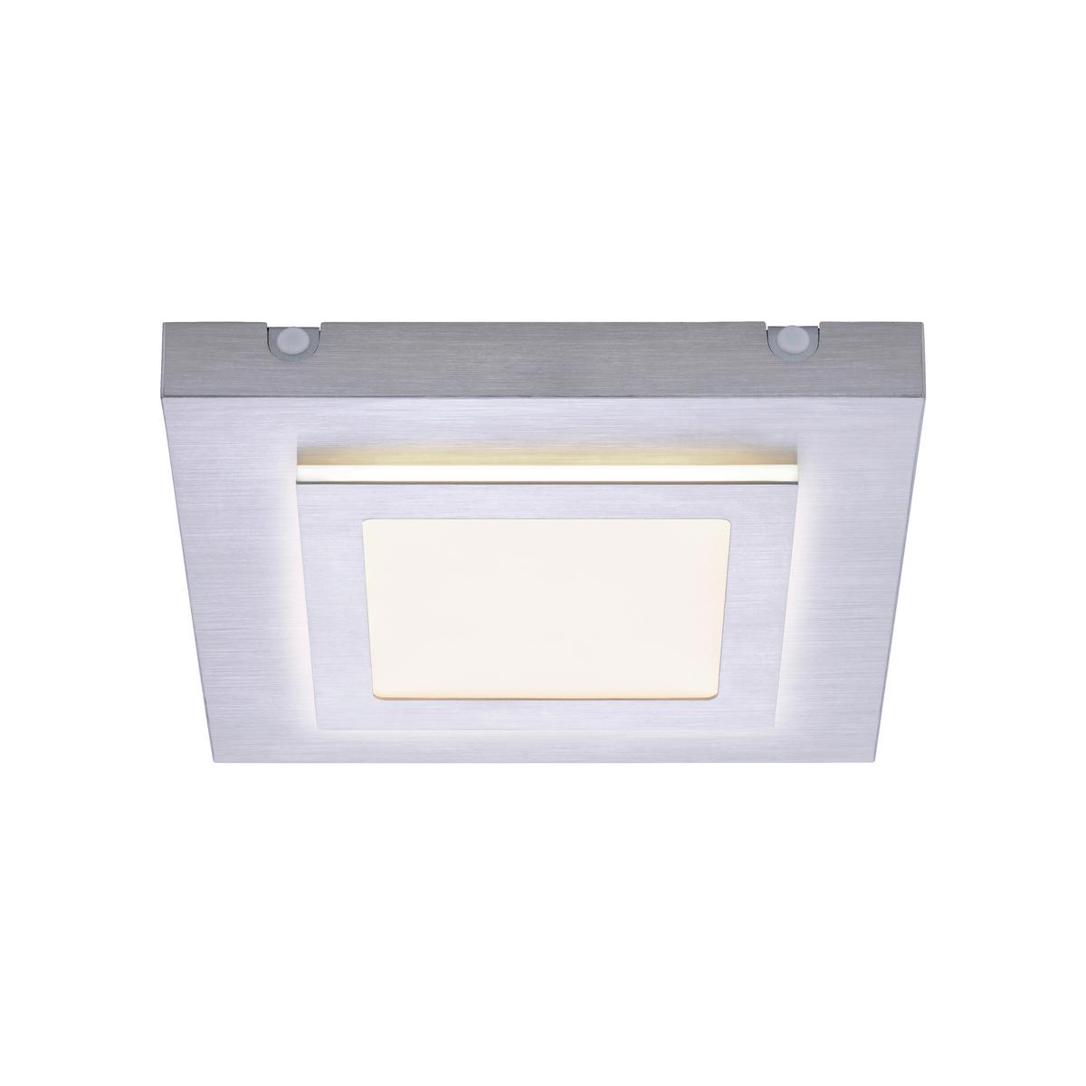 LED-Deckenleuchte, 3000k 6723-95 - Alufarben, Basics, Kunststoff/Metall (30/30/4,5cm)