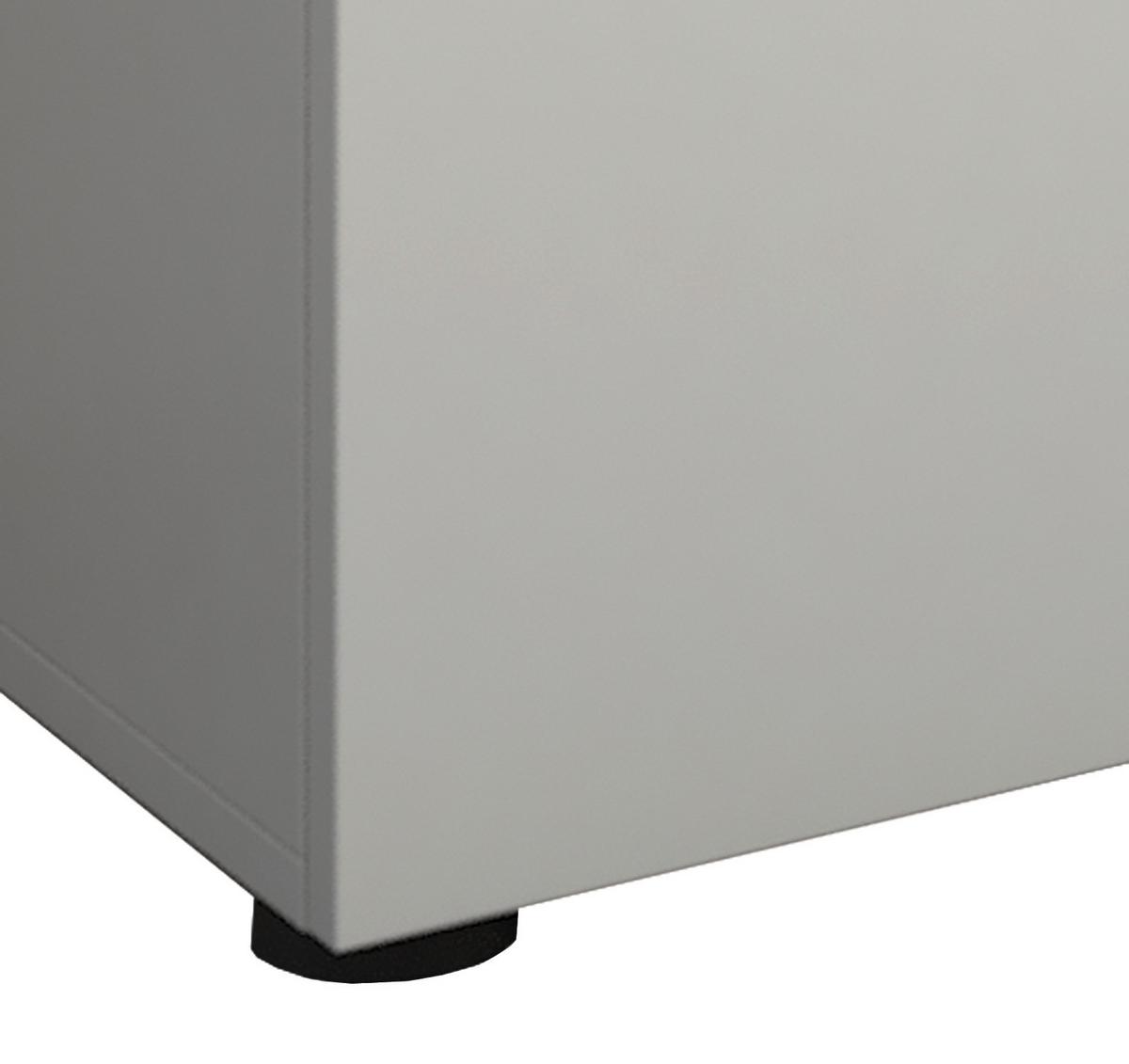 Dvoudveřová komoda Vandol Mini bílá - bílá/černá, Basics, kompozitní dřevo/plast (70/74/40cm) - Livetastic