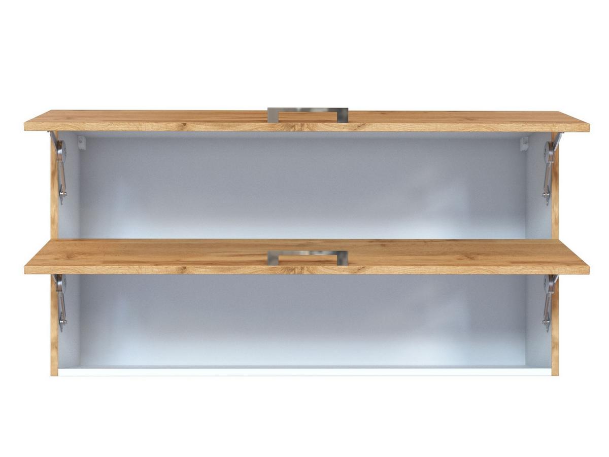 Küchenoberschrank B: 110 Cm Eiche Dekor 2 Klappen - Eiche Wotan, MODERN, Holzwerkstoff (110/57/34cm) - Held