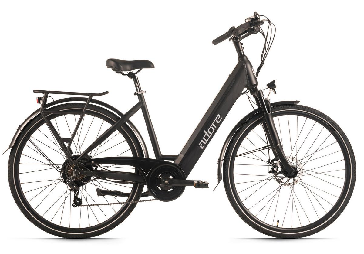 E-citybike 28 Zoll Schwarz - Schwarz, MODERN, Metall (180/70/100cm)