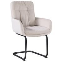 ŽIDLE S PODRUČKAMI NOVA - černá/béžová, Moderní, kov/textil (61/91/65cm) - Premium Living