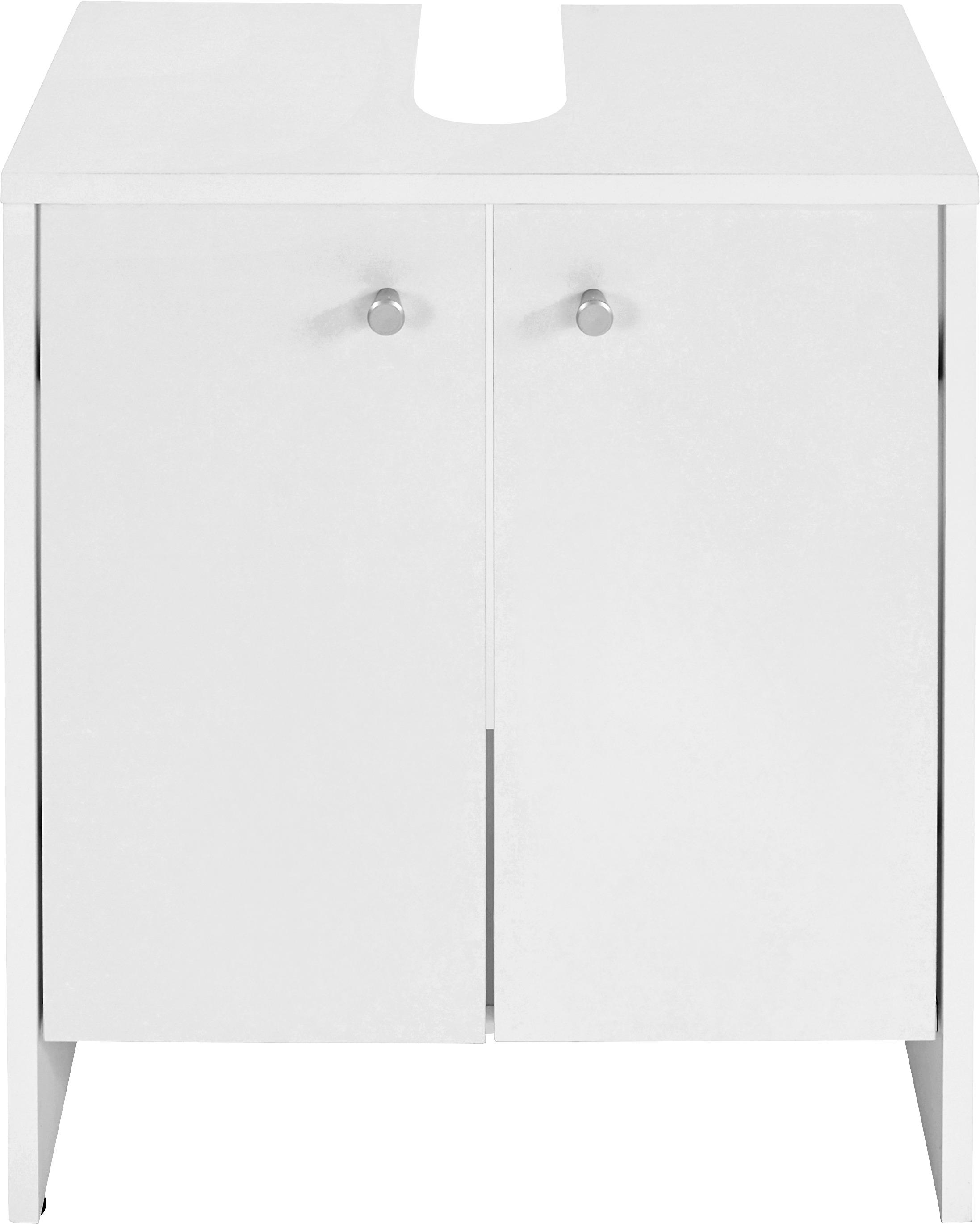 Waschbeckenunterschrank Stehend Klassik B: 50 cm - Weiß, KONVENTIONELL (50/56/30cm)