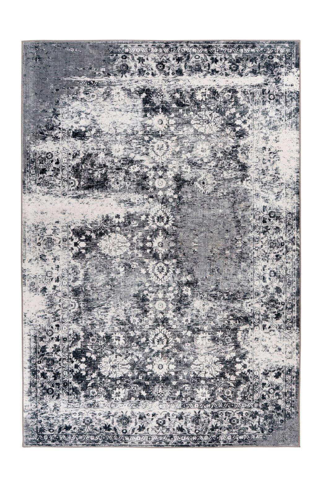 Flachwebteppich Grau Saphira 120x170 cm - Grau, KONVENTIONELL, Textil (120/170cm) - Kayoom