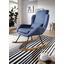 Schaukelsessel Rocky B: ca. 75 cm Blau - Blau/Eichefarben, Design, Textil (75/110/88,5cm) - Carryhome Schaukelsessel Rocky B: ca. 75 cm Blau - Blau/Eichefarben, Design, Textil (75/110/88,5cm) - Carryhome
