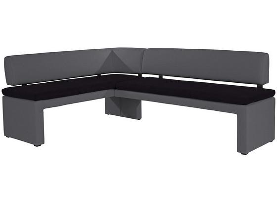 Eckbank Solta 148x167 cm - Schwarz/Grau, KONVENTIONELL, Karton/Holz (148/167cm) - Luca Bessoni Eckbank Solta 148x167 cm - Schwarz/Grau, KONVENTIONELL, Karton/Holz (148/167cm) - Luca Bessoni