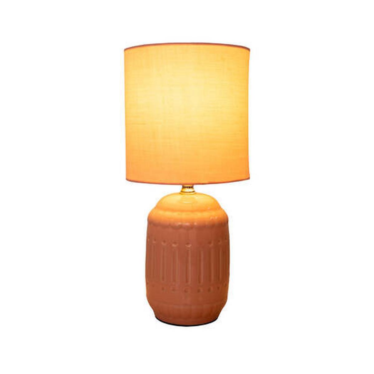 Tischlampe Altrosa 3188332 - Altrosa, Design, Keramik/Textil (30cm) - Näve
