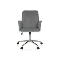 Drehstuhl Solao Cord Grau B: 70 Cm - Silberfarben/Grau, MODERN, Kunststoff/Textil (70/93-103/70cm) - MID.YOU