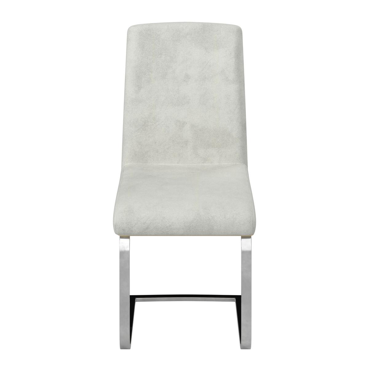 Stolička s pružným podnožím NUBIA - krémová/farba duba, Modern, kov/drevo (44/90/59cm) - Bessagi Home
