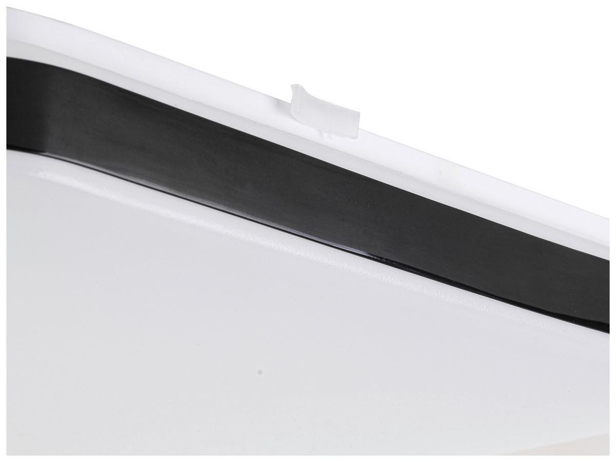 LED-Deckenleuchte Isa - Schwarz/Weiß, MODERN, Kunststoff/Metall (27/27/5cm) - Luca Bessoni