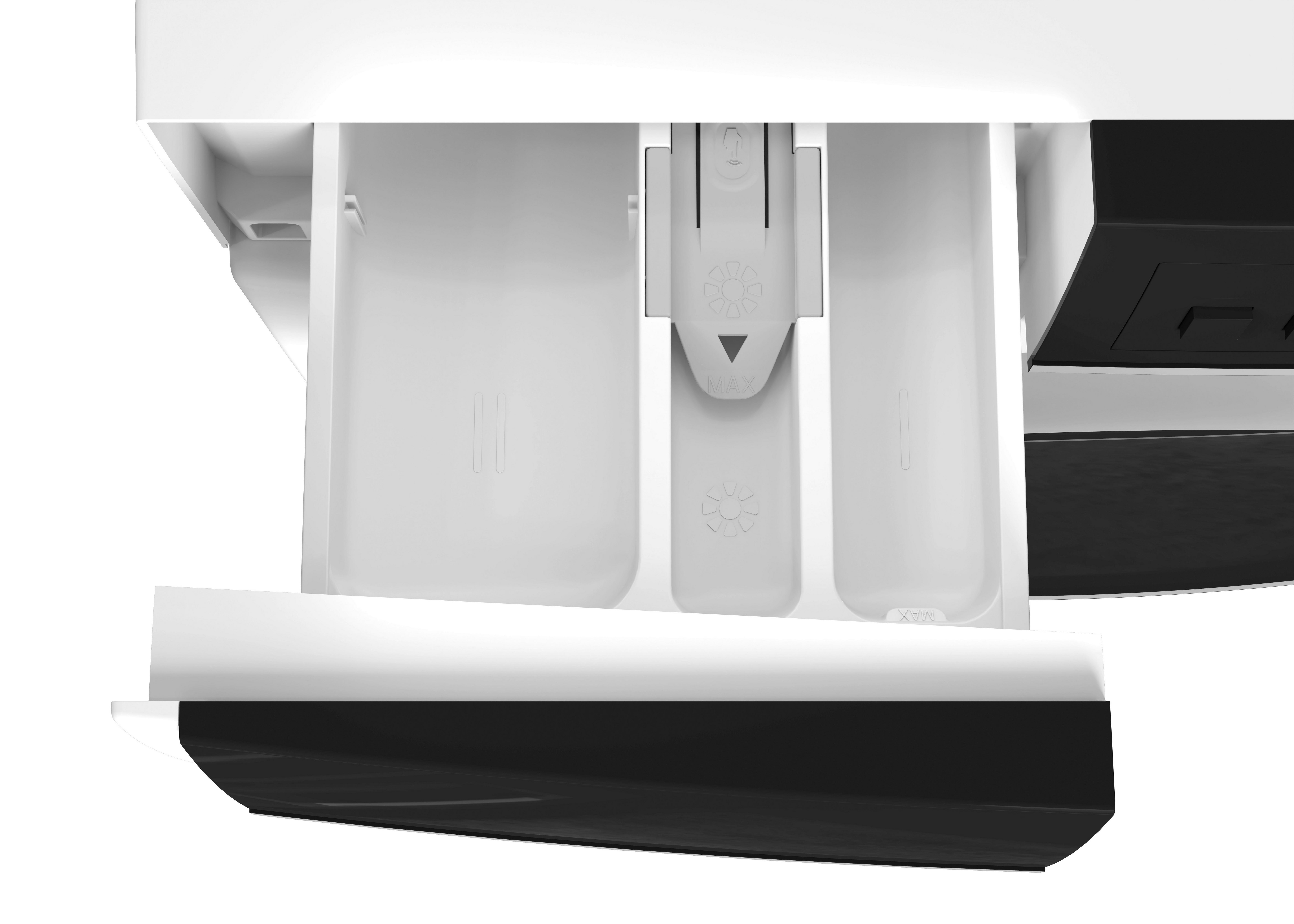 Waschmaschine Es-Nfa814bw1na-De - Weiß, Basics, Glas/Kunststoff (60/85/53cm) - Sharp