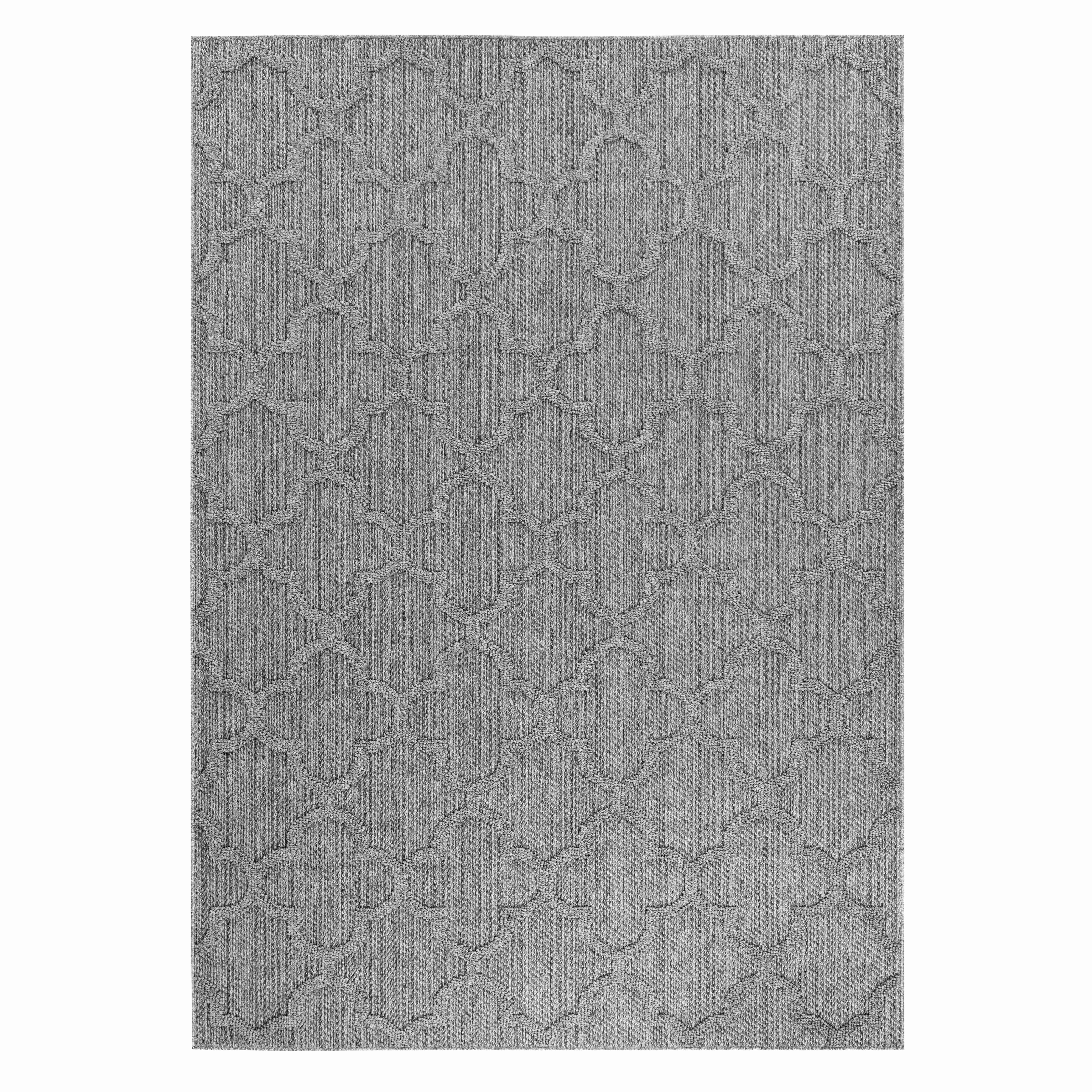Outdoorteppich Patara - Grau, Design, Textil (120/170cm) - Novel