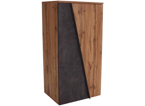 Highboard Venedig B:77cm Wotan Eiche Dekor/ Betonoptik - Eichefarben/Dunkelgrau, MODERN, Holzwerkstoff Highboard Venedig B:77cm Wotan Eiche Dekor/ Betonoptik - Eichefarben/Dunkelgrau, MODERN, Holzwerkstoff