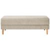 Hocker Freda Mit Stauraum Velours Beige H: 48 Cm - Beige/Naturfarben, MODERN, Textil (135/48/57cm) - Max Winzer