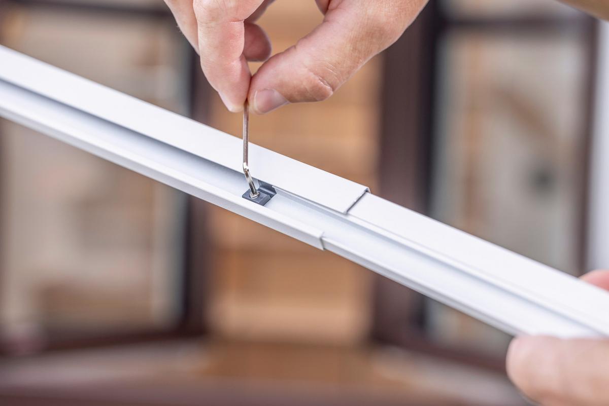 Insektenschutzgitter Is Fenster 'click + Protect - Weiß, Basics, Metall (130/140cm)