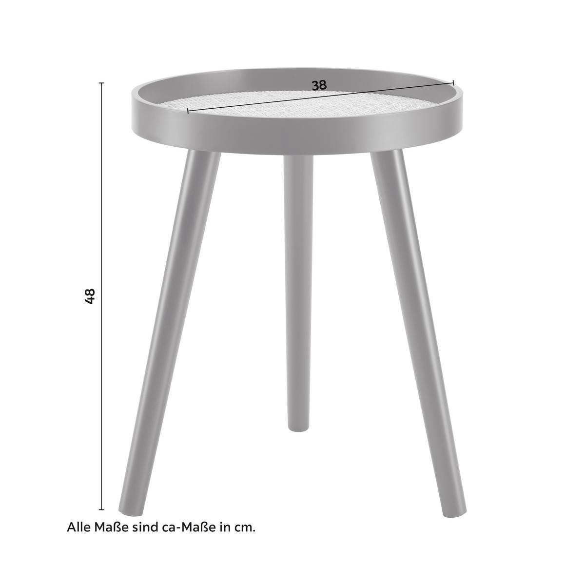 Odkládací stolek DENIS - černá/přírodní barvy, Moderní, dřevo/kompozitní dřevo (38/38/48cm) - Bessagi Home