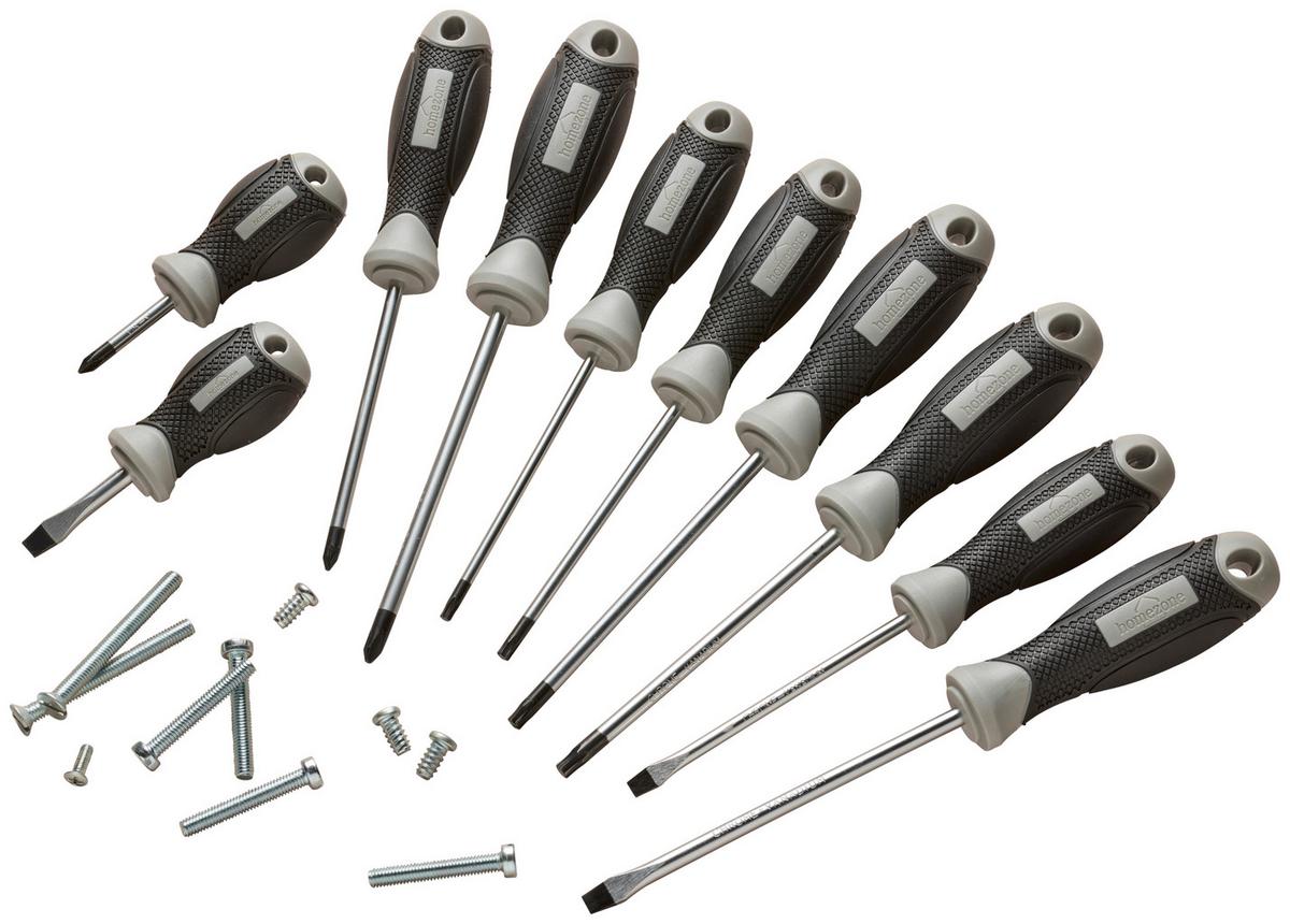 Schraubendreher Schraubendreher T20 4,0x100mm - Schwarz/Grau, Basics, Kunststoff/Metall (10cm) - Homezone