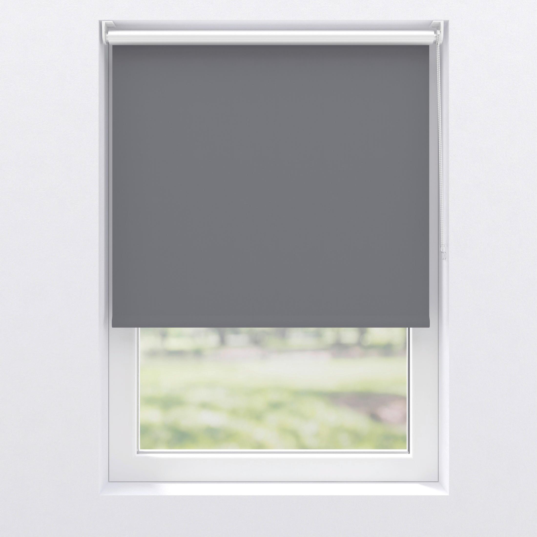 Rollo Thermo 100x150 cm mit Kettenzug - Grau, Basics, Kunststoff (100/150cm)