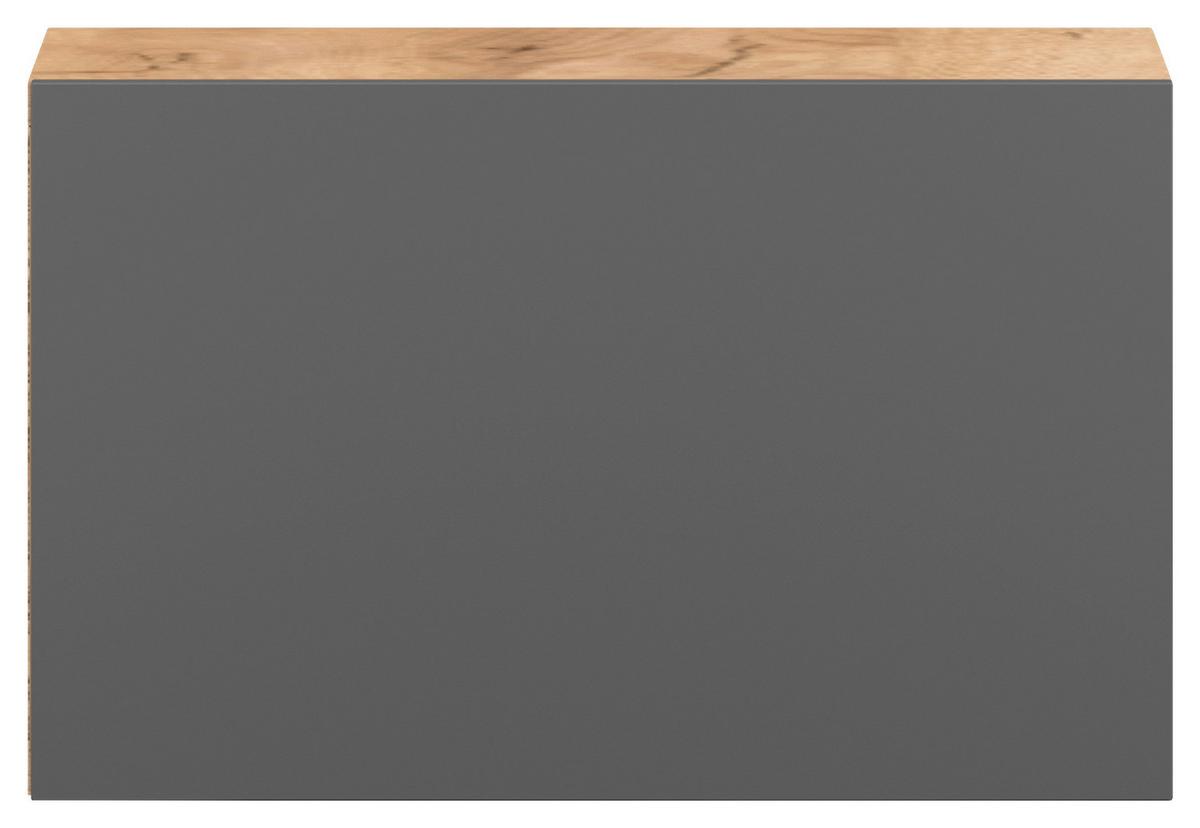 Hängeschrank Set Barcelona B: 40 cm Graphit-/Eichefarben - Eichefarben/Graphitfarben, Design, Holzwerkstoff/Kunststoff (80/25/18-26,8cm) - MID.YOU