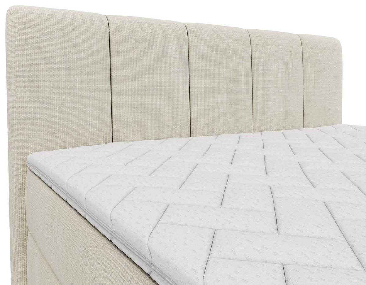 Boxbett Bari Beige, Lf: ca. 180x200cm - Beige/Buchefarben, MODERN, Holz/Holzwerkstoff (180/200cm) - MID.YOU