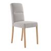 Vierfußstuhl Emma Ii Webstoff Hellgrau, B: 43 Cm - Eichefarben/Hellgrau, KONVENTIONELL, Holz/Textil (43/91/58cm)