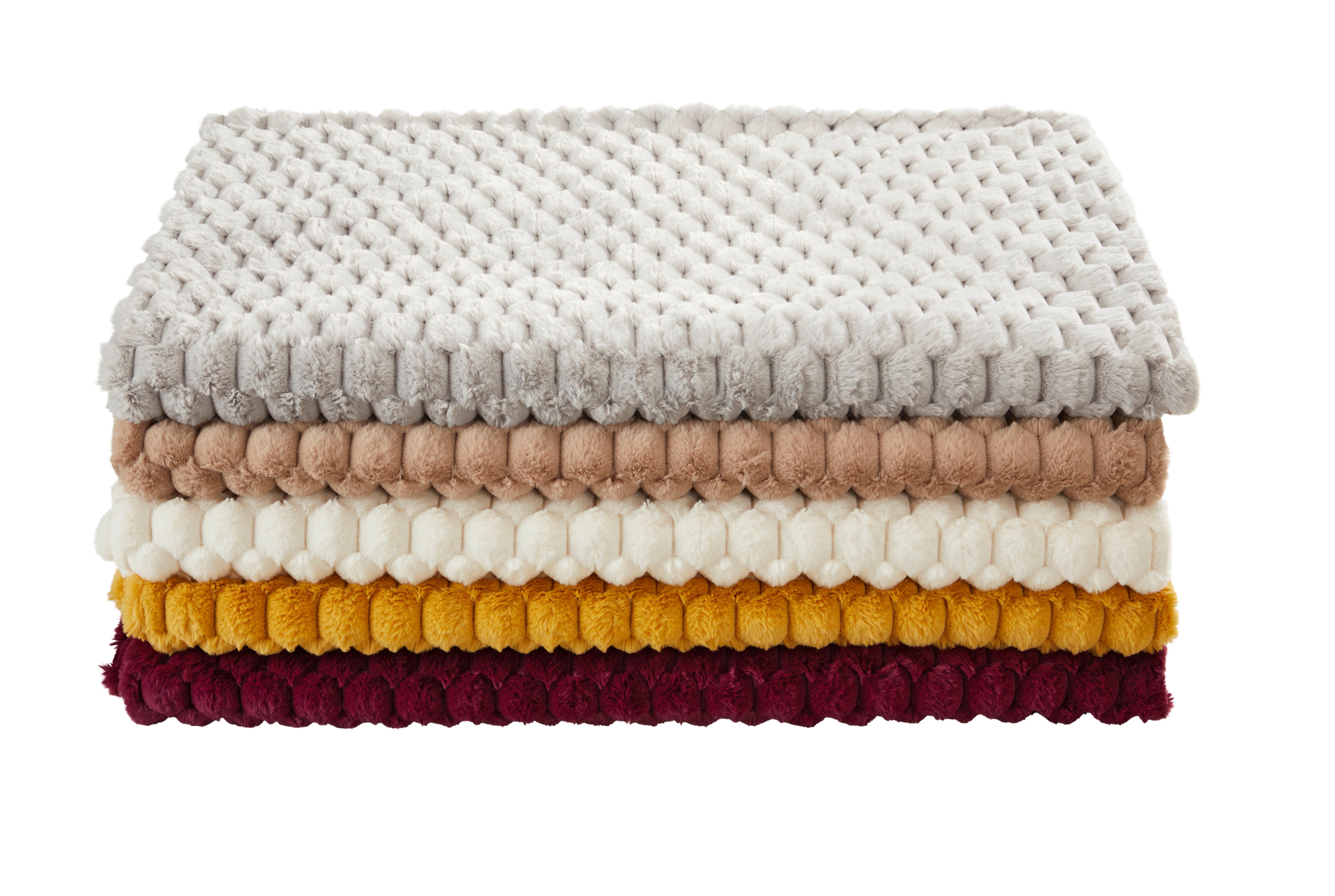 Felldecke Levi - Weiß, MODERN, Textil (150/200cm) - Luca Bessoni