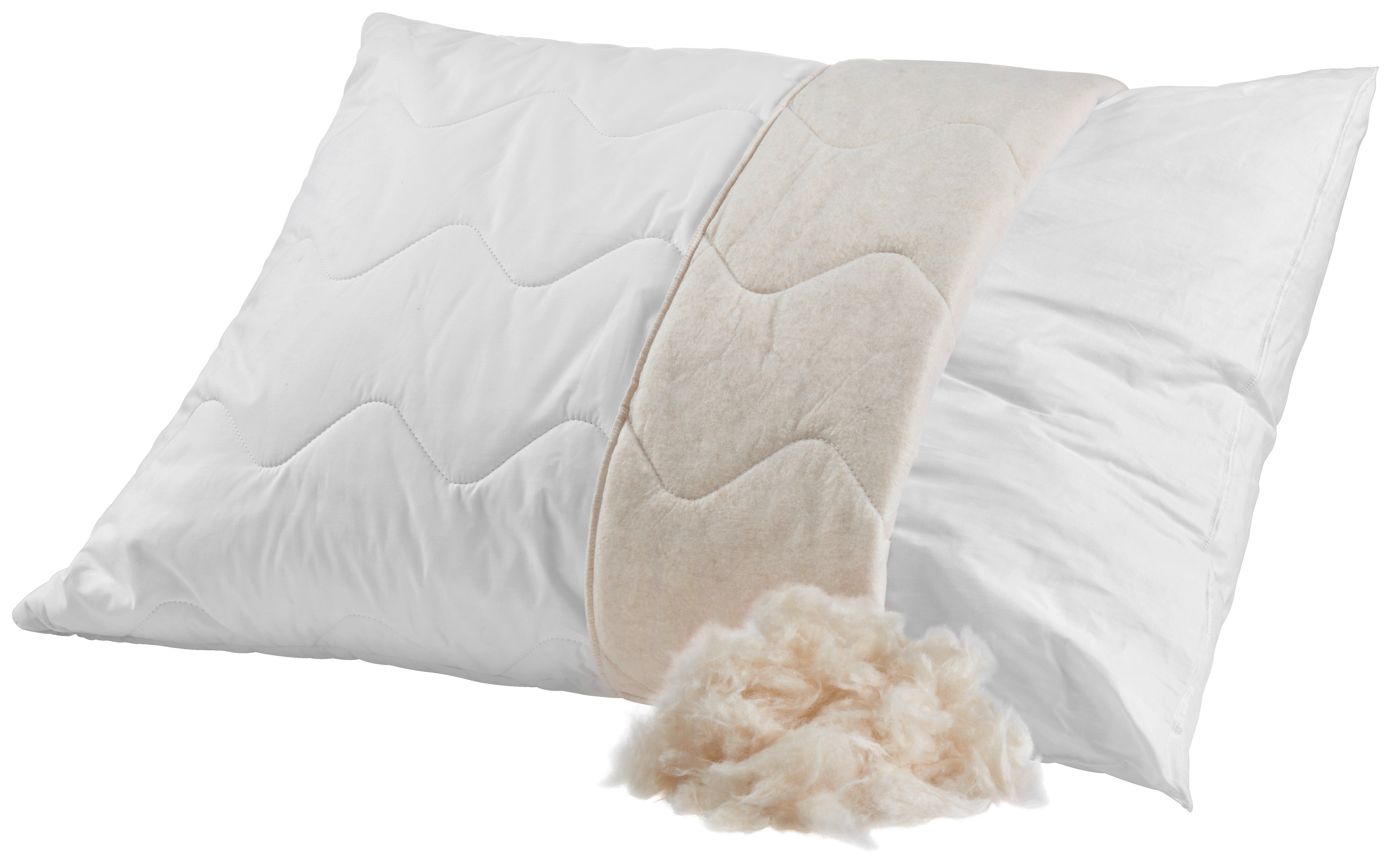 Párna Marie Kb. 70/90cm - fehér, Konventionell, textil (70/90cm) - Ele