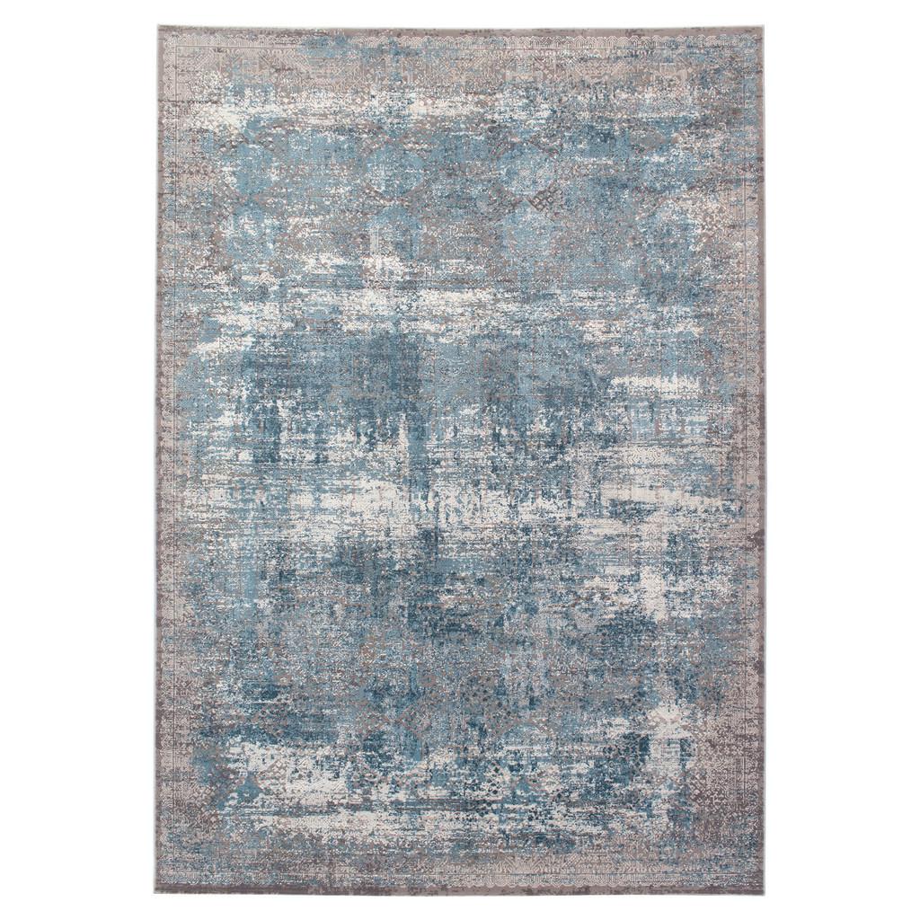 Webteppich Multicolor Naturfaser Apollo 160x200 Cm Blau, Grau, Hellgrau, Hellblau, Dunkelblau, Dunkelgrau 160/230 cm