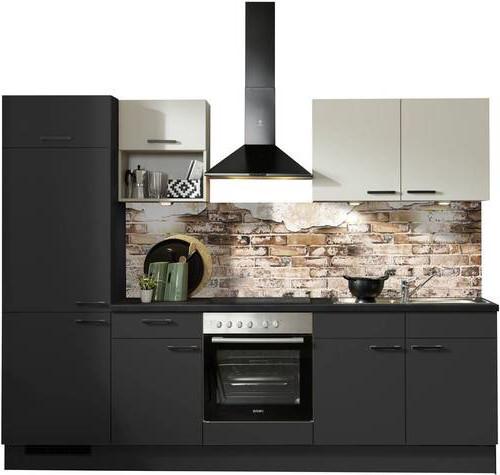 Küchenblock Pn 80 - Kaschmir/Hellgrau, MODERN, Holzwerkstoff/Kunststoff (270cm) - Pino