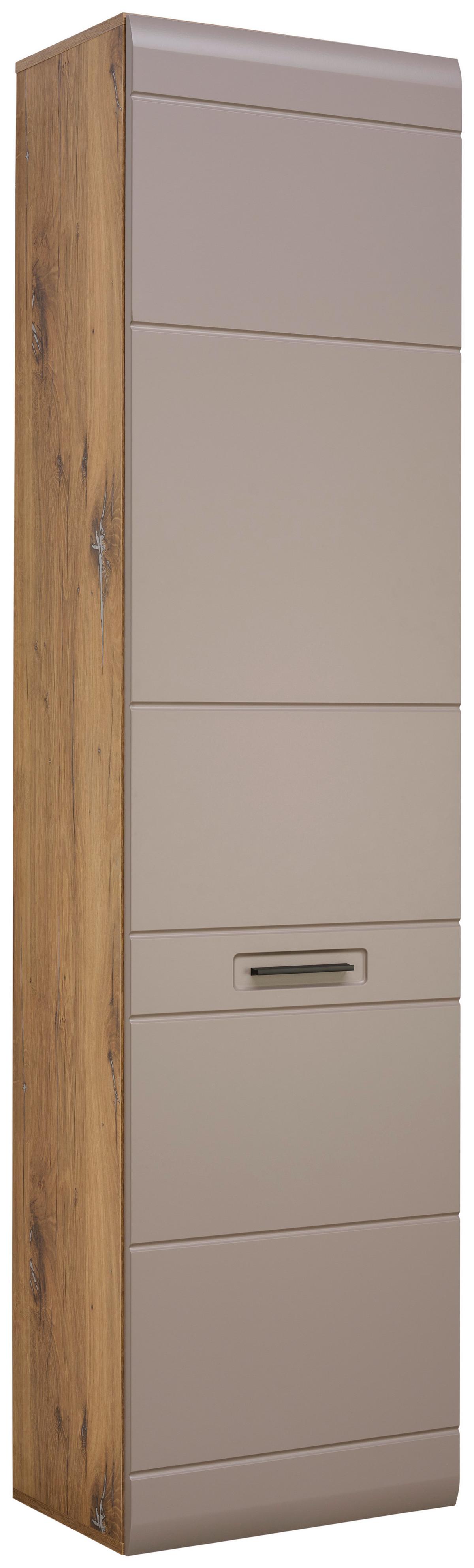 Garderobenschrank Auris Eichefarben B: 52 Cm - Eichefarben/Grau, MODERN (52/204,2/37,1cm) - Luca Bessoni